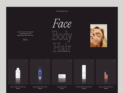 Skincare Boutique | Archive beauty beauty routine beauty treatment boutique brand care cosmetics elegant exploration health layout luxury modern pp editorial products skin skincare typography website