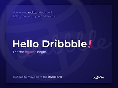 Debut dribbble first shot hello dribbble hellodribbble