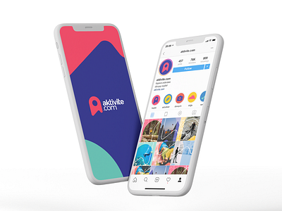 Splash Screen and Social Media branding colorful digital graphic design iphone logo mockup social media splash screen