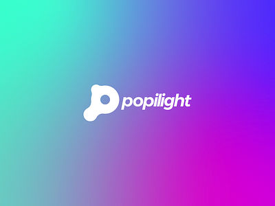 Popilight Unselected Logo brand branding colorful design graphic design logo vector
