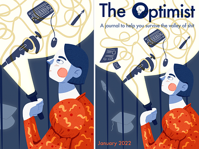 The Optimist magazine - January 2022 academia biology branding career development future illustration logo phd research university