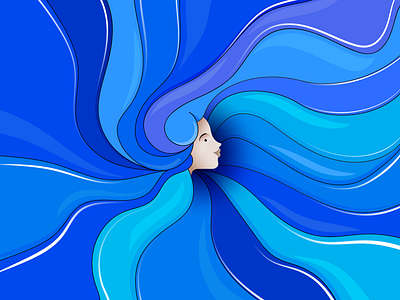 Hair design illustration illustrator vector