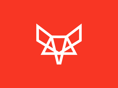 Fox head fox geometry head lineart sharp simetry