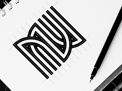 M W monogram