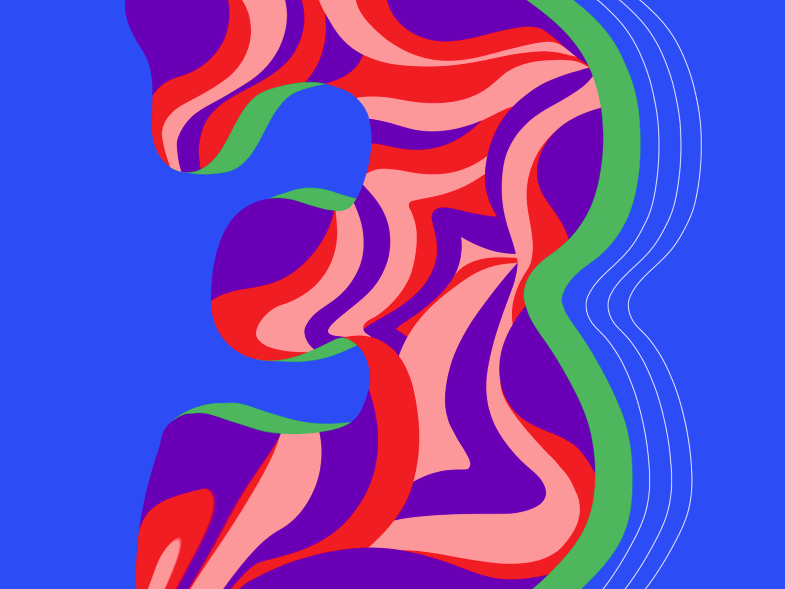 3 36days 3 36daysoftype 36daysoftype08 abstract animated type animation animation 2d bold colorful illustration lines linestyle number3 patterns type