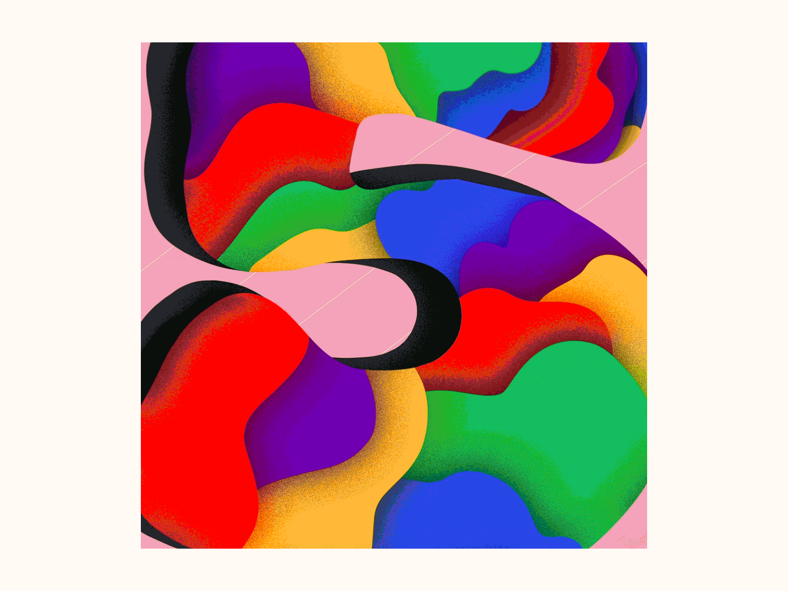 5 36days 5 36daysoftype 36daysoftype08 abstract animated type animation animation 2d animation after effects bold censured colombia colorful illustration number5 shadow shapes texture type