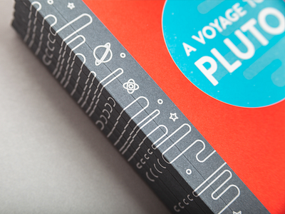 A Voyage to Pluto book brand design