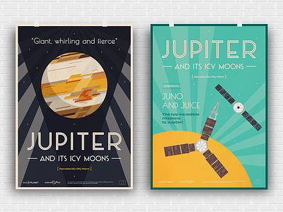 Jupiter and its icy moons posters jupiter moons poster space mission
