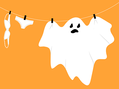 Preparing for Halloween almosthalloween colorful funny ghost halloween illustration