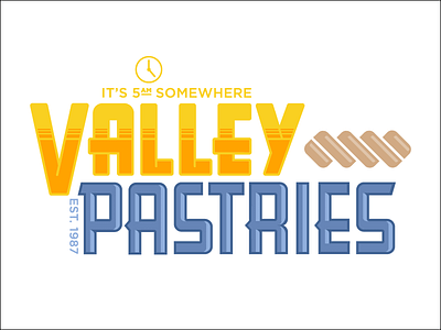 Valley Pastries outdoor sign update graphic design illustrator logo logo design sign
