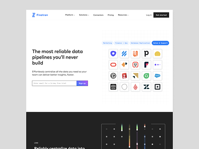 Website Redesign aftereffects animation black branding dark gradient grid icon illustration layout lottie typography ui web design