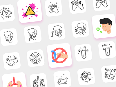 Free icon pack: COVID-19