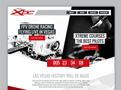 XDC Drone Racing – Promo Page black drone fpv nerdcore pilot promotion racing red spectators white xdc xdc drone racing