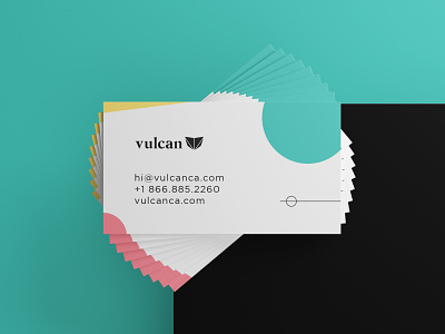 Vulcan Business Card branding businesscard cuberto design designs fireart focuslab icon illustration logo type typography ueno ui vector