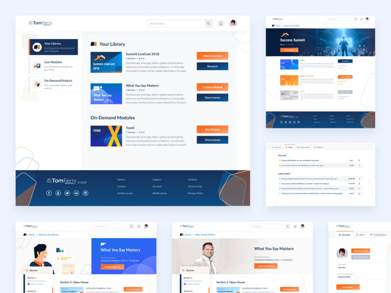 TomFerry On-Demand 2019 – User Side app branding design focuslab illustration logo ueno ui ux vector web webapp