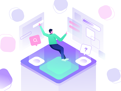 Secret App Project – Illustration character art characterdesign design figma illustration illustrator isometric isometric art isometric design socialmedia ui uidesign vector