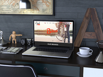 Bicycle Shop Webpage Design bicycles design graphic design web web design webpage