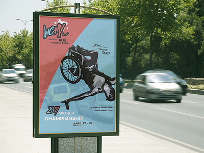 WCMX 2017 Poster Advertisement ad adaptive sports design graphic design poster sports wcmx