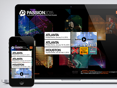 Passion 2015 Homepage collier desktop mobile responsive tablet vinson website