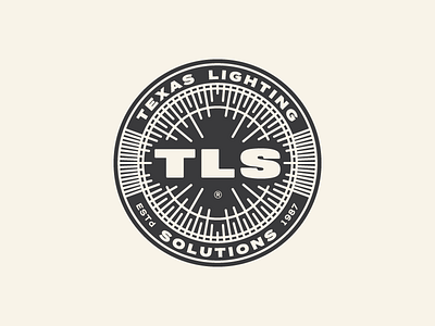 Texas Lighting Logo Design badge brand branding collier design logo monogram vinson
