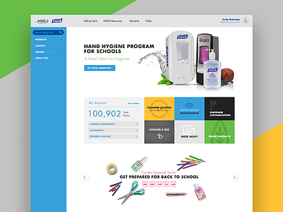 Sales Portal UI/UX Design account application design interface intranet menu portal products ui ux