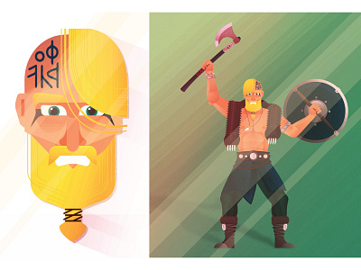 Viking adobe illustrator character art digital art editorial illustration flat art graphic design illustration vector art