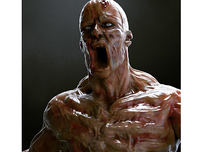 3D Zombie 3d modelling zombie