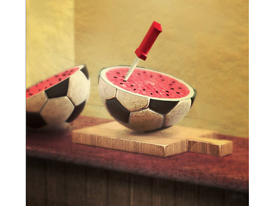 Watermelonball 3d artwork design digitalart illustration modelling watermelon