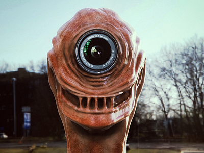 Creature concept 3d cam creature design eyes model