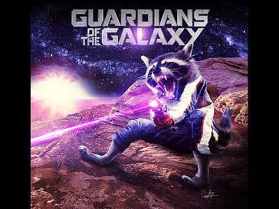 Rocket Raccoon Image Manipulation digital guardians mashup photoshop rocket raccoon