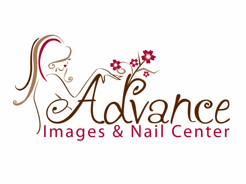 Advance Images Logo Design salon hair spa branding illustration design logo