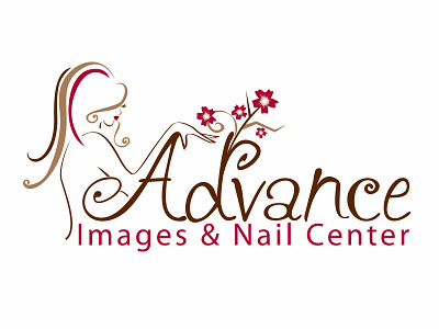 Advance Images Logo Design branding design hair illustration logo salon spa