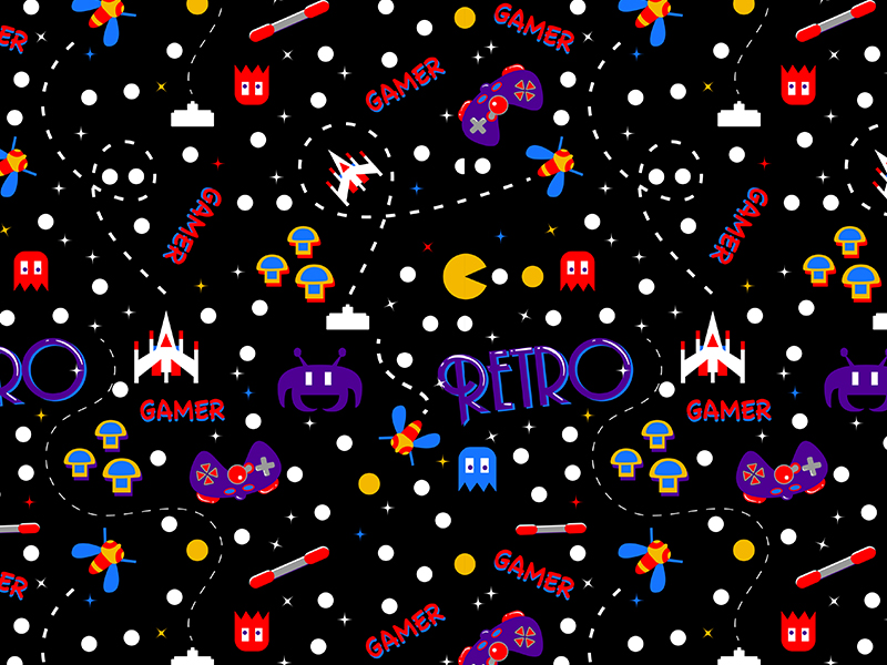 Retro Gamer Pattern by Deanna Sheehan on Dribbble