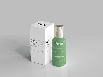 DIOS Hair Serum Branding beauty cair bottle brand design brand identity branding container cosmetic cosmetic packaging cream design label line logo packaging packaging design serum skincare startup typography