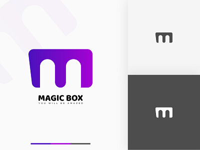 MAGIC BOX MODERN BRANDING LOGO app brand brand identity branding design flat graphic design icon identity illustration logo logotype mark minimal minimalist modern monogram symbol tech typography