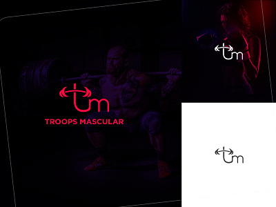 T & M Gym Fitness Logo Concept