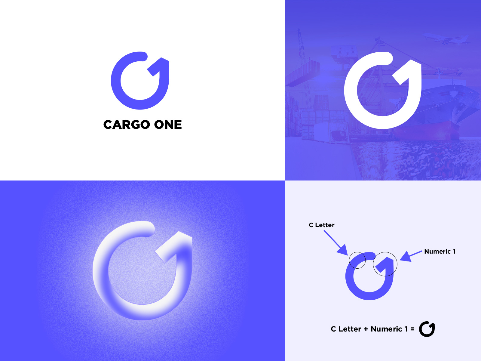 Cargo One Minimal Logo & Branding by Kazi Faiz Ahmed Jeem on Dribbble