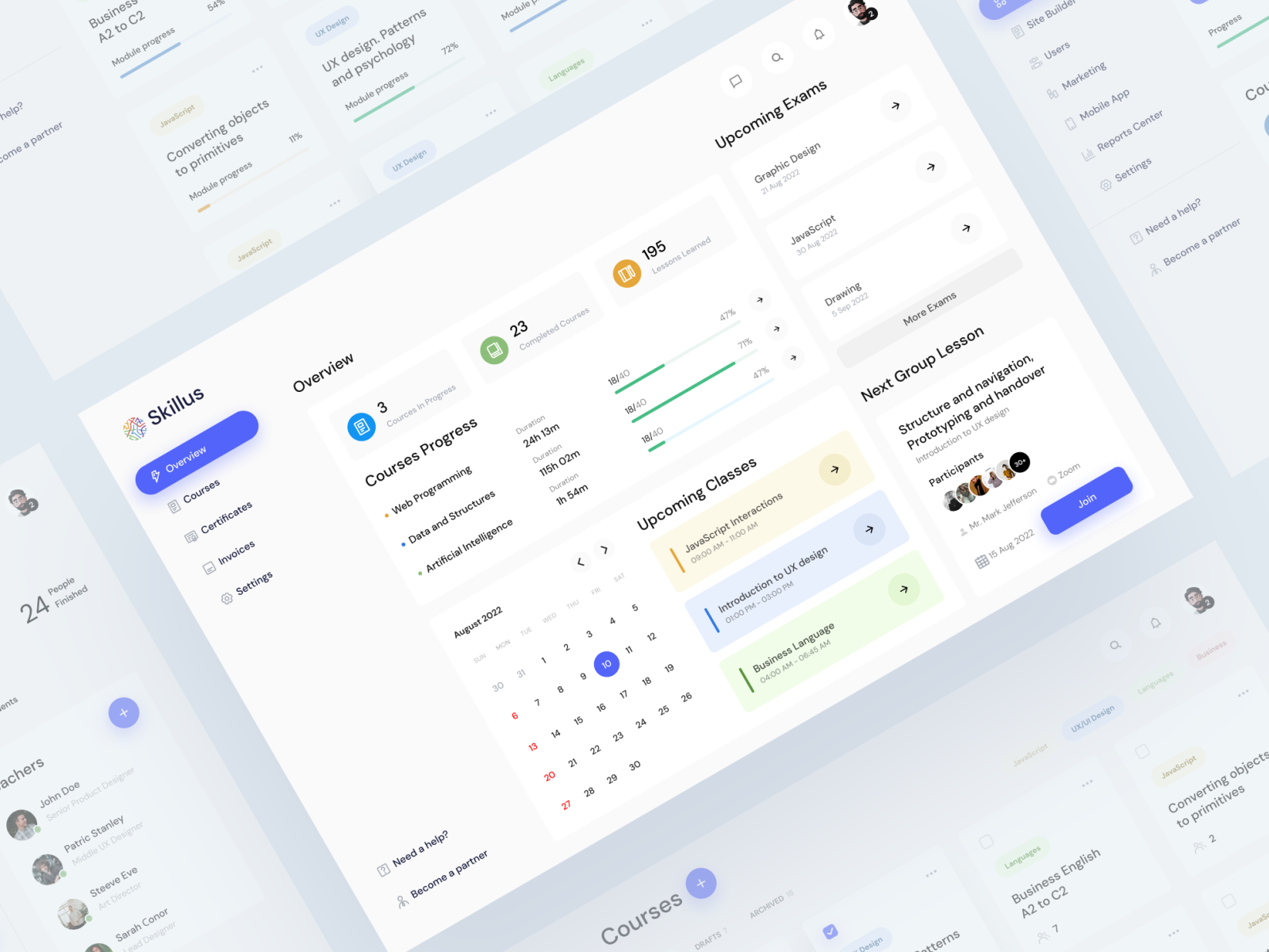 Skillus | LMS Platform by Constantine Bachkov on Dribbble