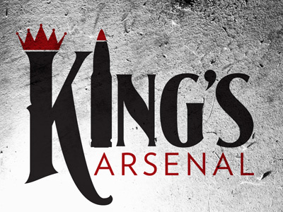 King's Arsenal arsenal avenir bullet crown guns king logo signmaker