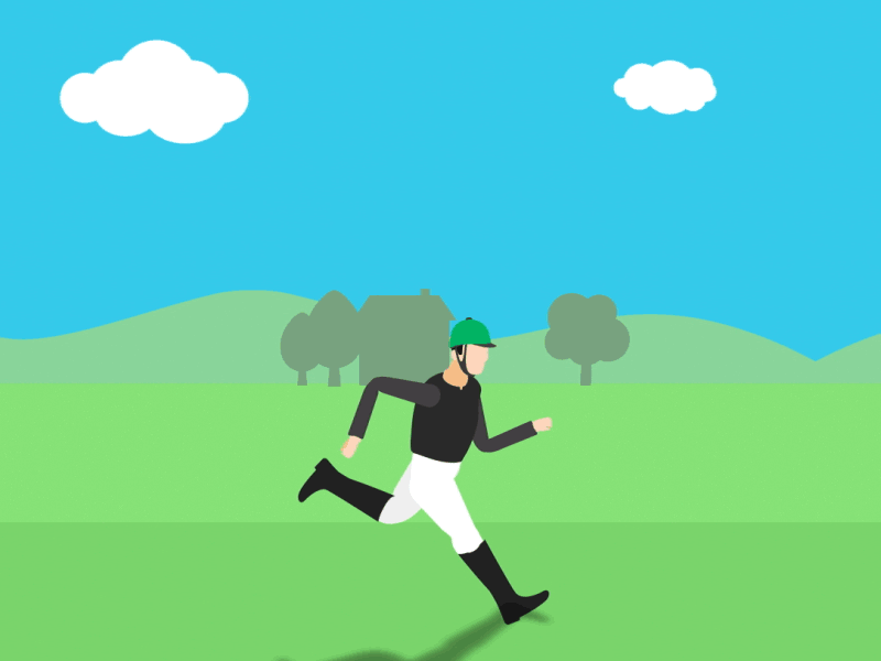 Run Jockey Run! after effects character animation duik fun rigging run cycle