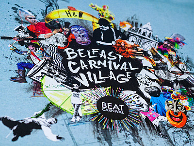 Belfast Carnival Village Branding art carnival drums fun illustration music photoshop