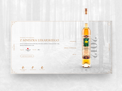 Nalewki Staropolskie alcohol product page ui web design www