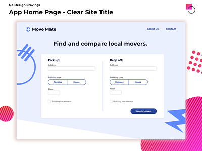 App Home Page - Clear Site Title