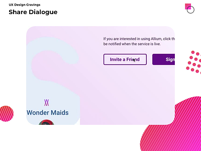 Share Dialogue design flat ui ux uxui web website