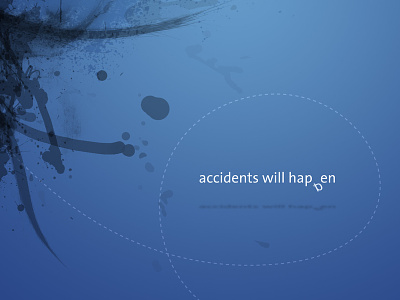Accidents will happen illustration wallpaper
