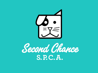 Second Chance logo animal rescue animal shelter cats dogs logo pets