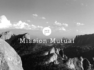 Mission Mutual logo black and white black and white photography business consulting consulting logo