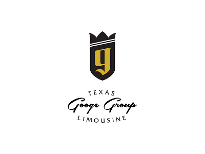 Texas Googe Group Limousine blackletter custom letter letter g limousine logo luxury texas