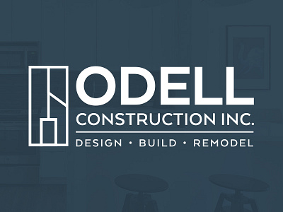 Odell Construction Inc. Logo branding construction logo