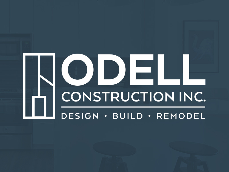 Odell Construction Inc. Logo construction logo branding